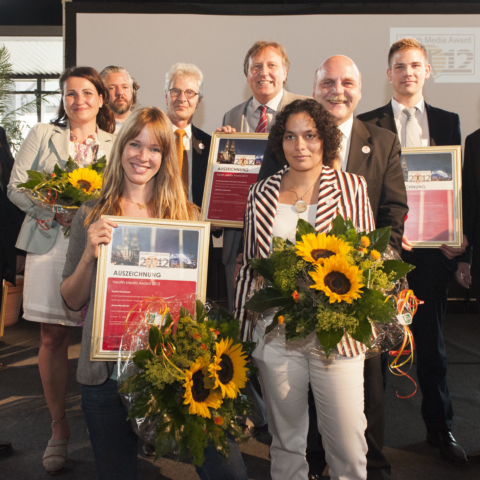 die glücklichen Gewinner des Health Media Award 2012 © HMA 2012
